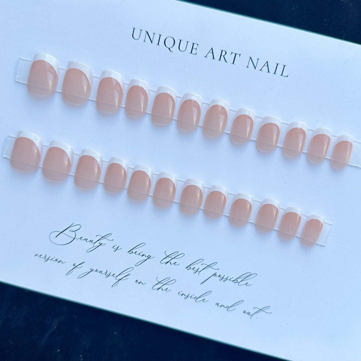 Nude French Tip/Short Nails