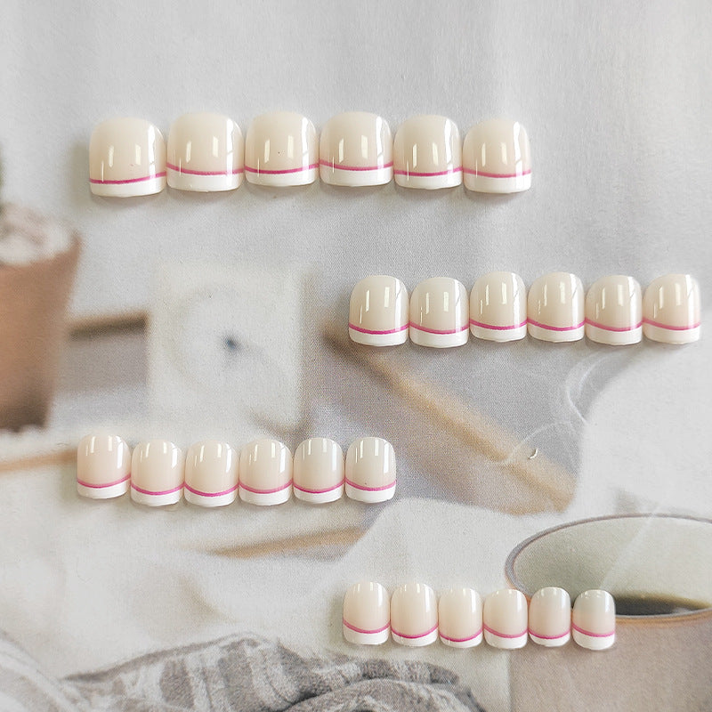 K001 French Tip Kids Nail