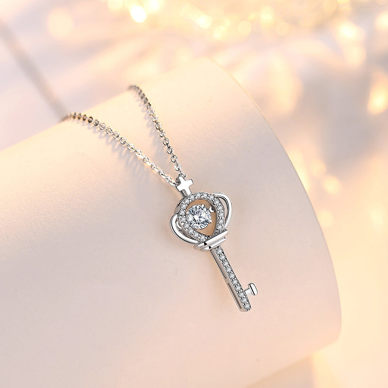 Key Necklace 925 Sterling Silver