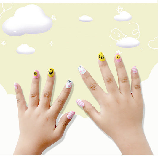 K004Smiley face kids nail