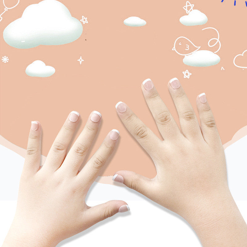 Glitter French Tip  Kids Nail