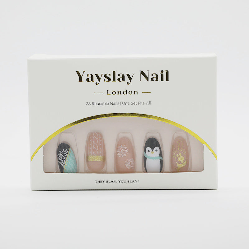 Y3 Penguin & Snowflake Oval Nail