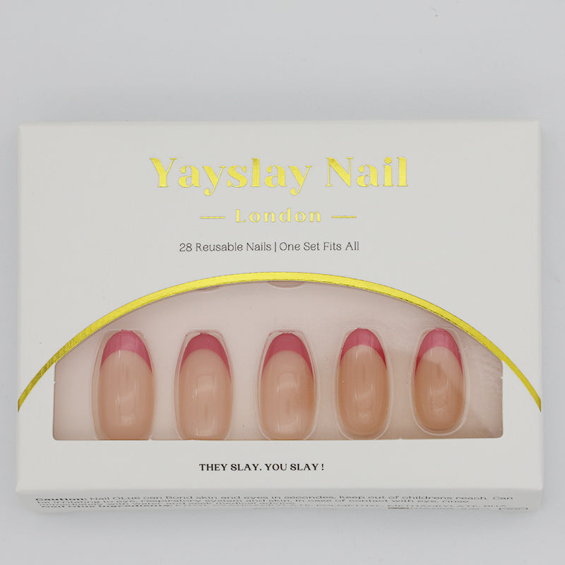 Y32 Pink French Tip Nail