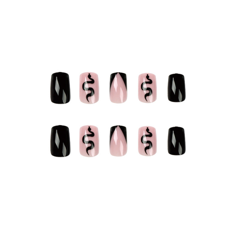 M18 Black Snake French Tip Square Nail