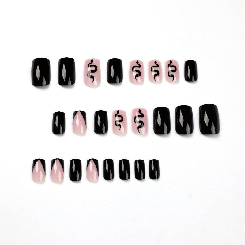 M18 Black Snake French Tip Square Nail