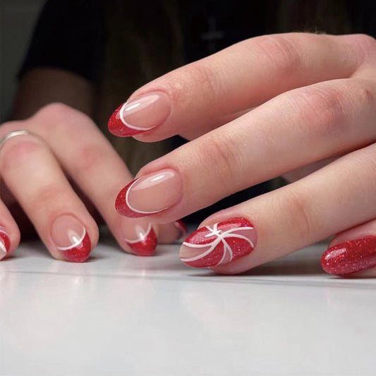 Red French Tip