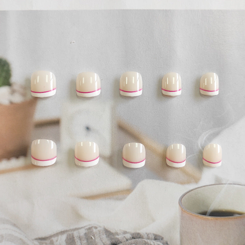K001 French Tip Kids Nail