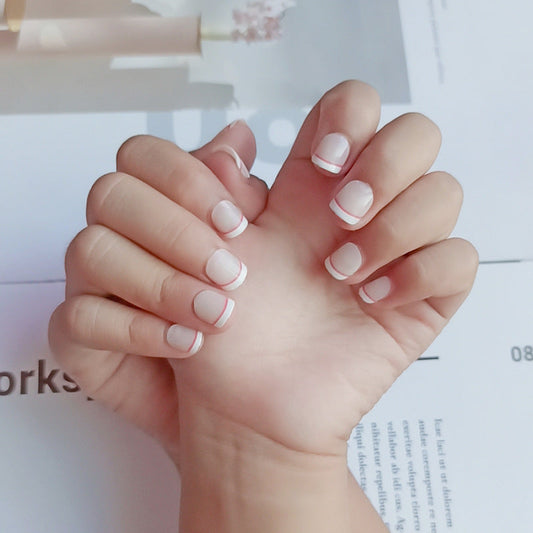 K001 French Tip Kids Nail