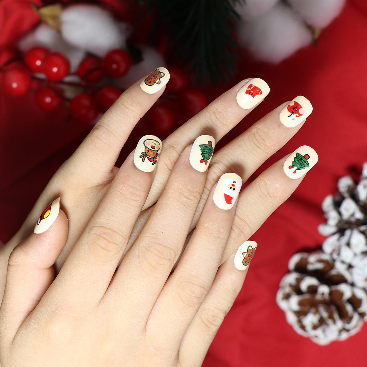 K015Christmas Kids Nail