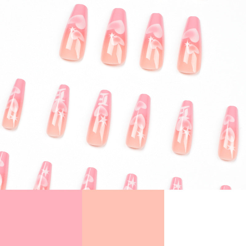 Ombre Pink Ballerina Nail