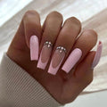 Pink French Tip Ballerina Nail