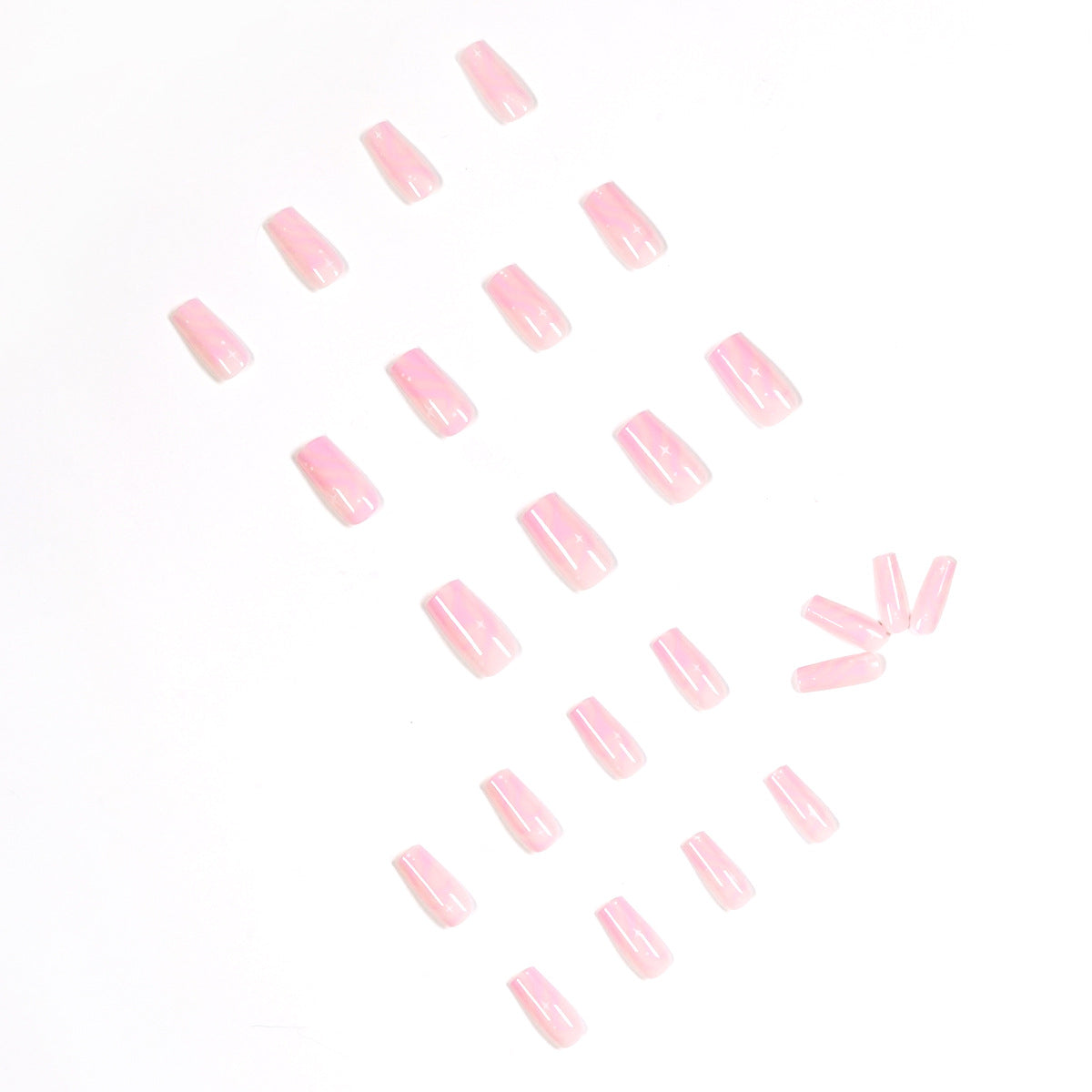 Pink Swirls nails
