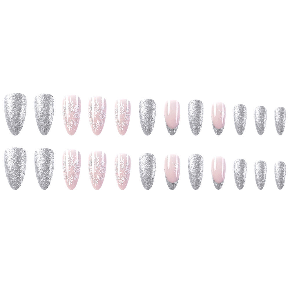 nowflake & Silver Glitter