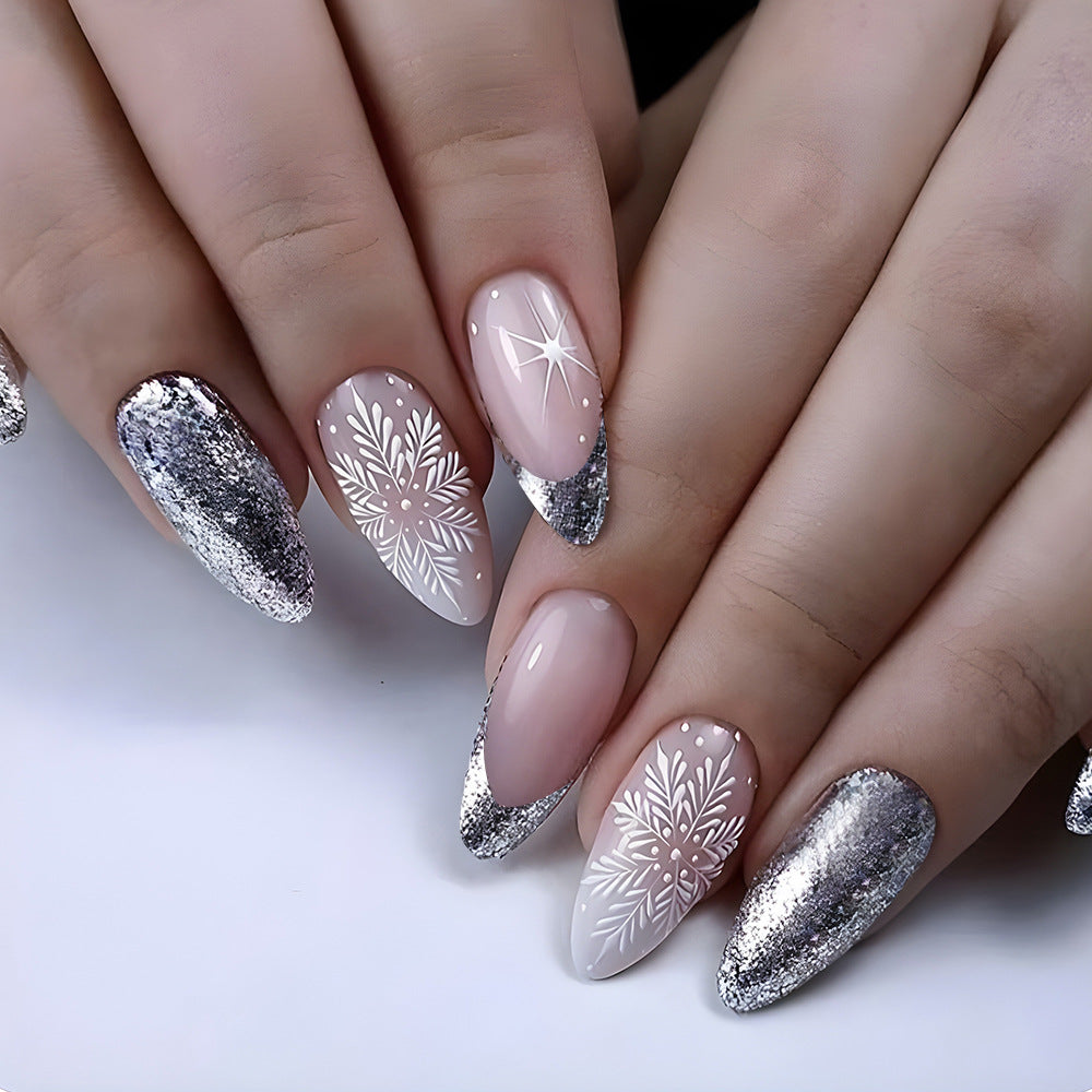 nowflake & Silver Glitter