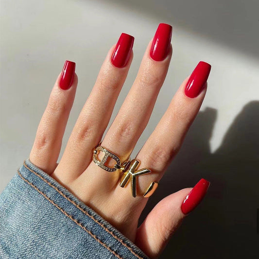 M69 Glossy red coffin nail