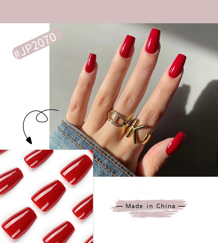 M69 Glossy red coffin nail