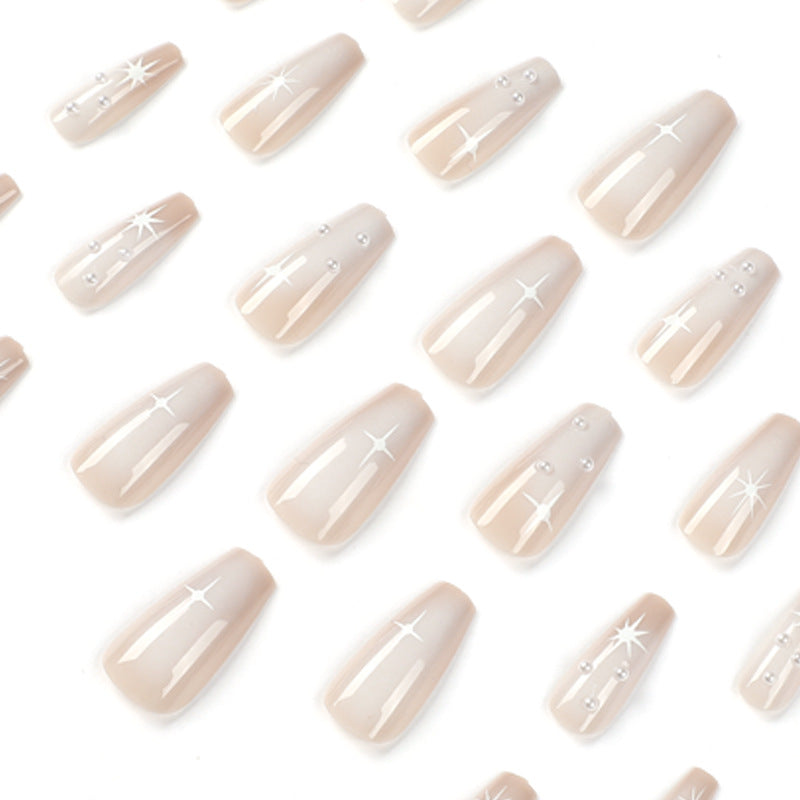 Starmount pearl ballerina nail