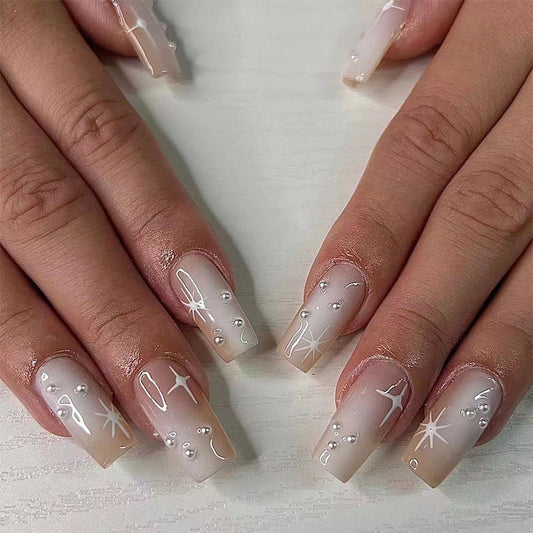 Starmount pearl ballerina nail