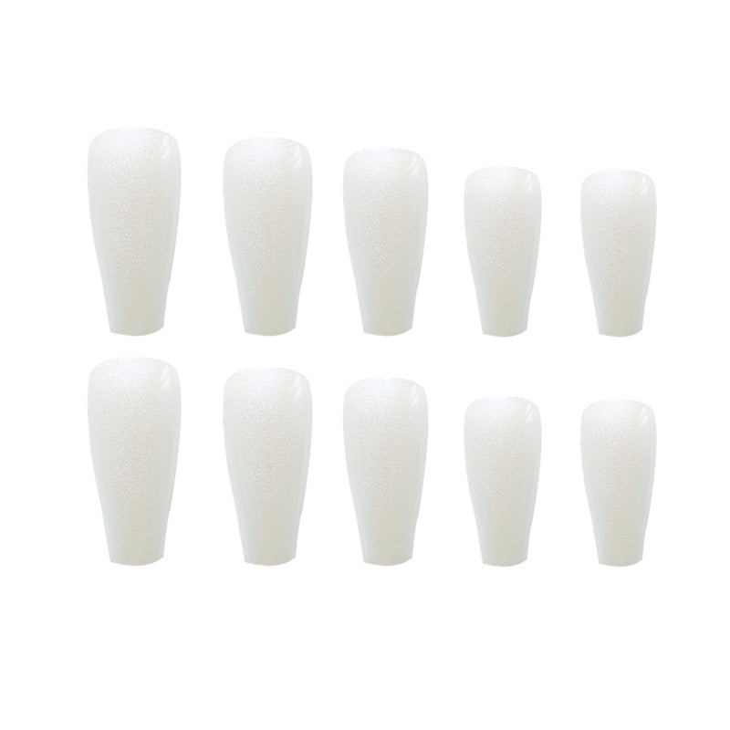 Aurora Pearl Coffin nail