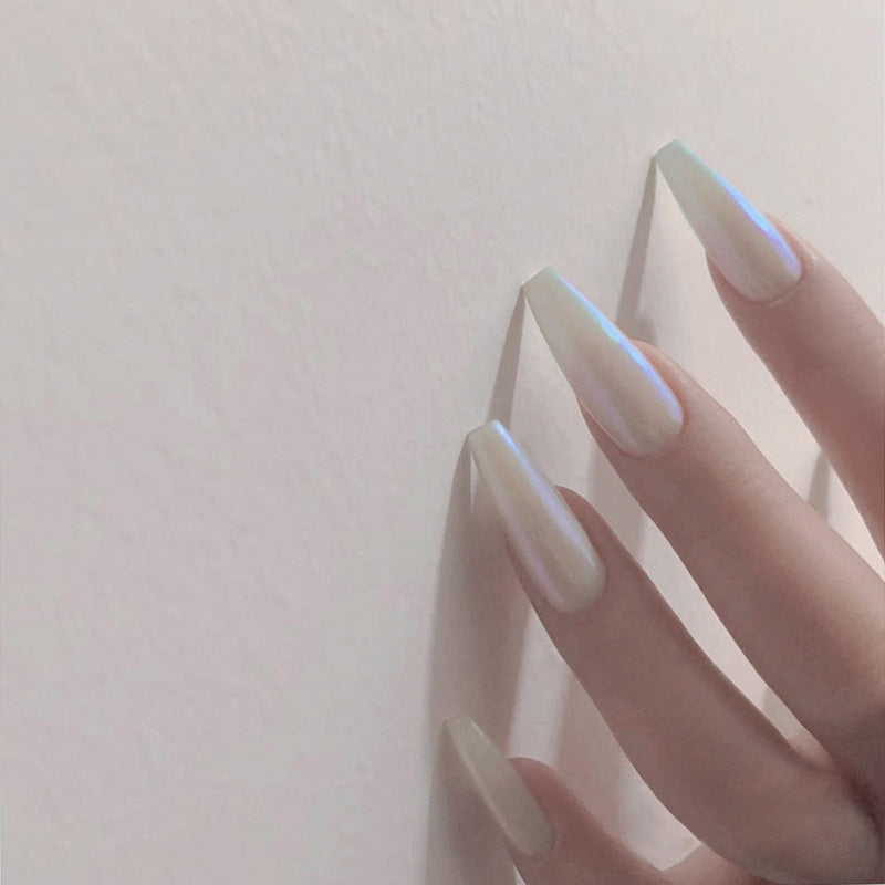 Aurora Pearl Coffin nail