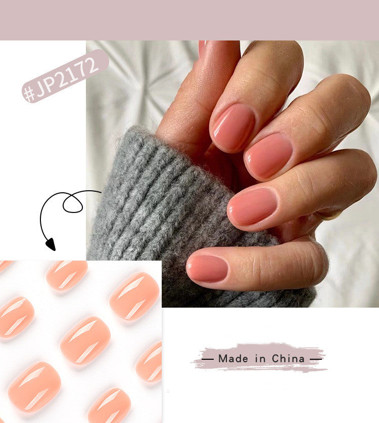 S15 Nude short square nail