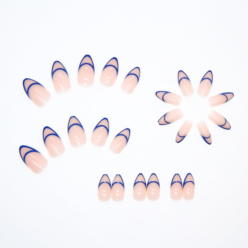 double blue frech tip