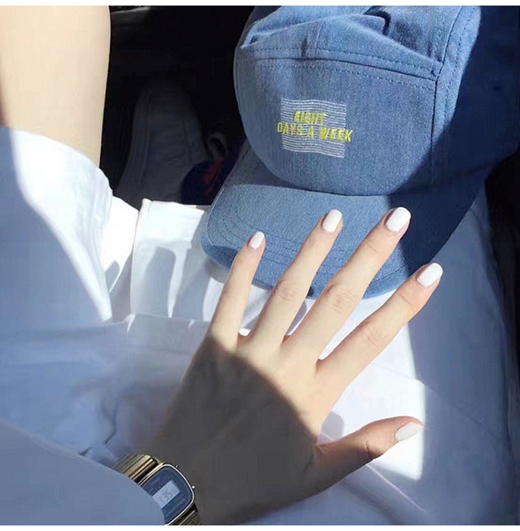 Matte White Short nails